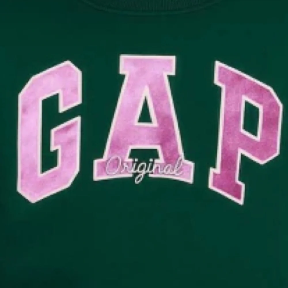 GAP KIDS GIRLS METALLIC LOGO SWEATSHIRT - GREEN SIZE XXL (NEW WITH TAGS) A13